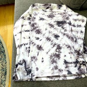 Pink Long Sleeve Tie Dye Tee